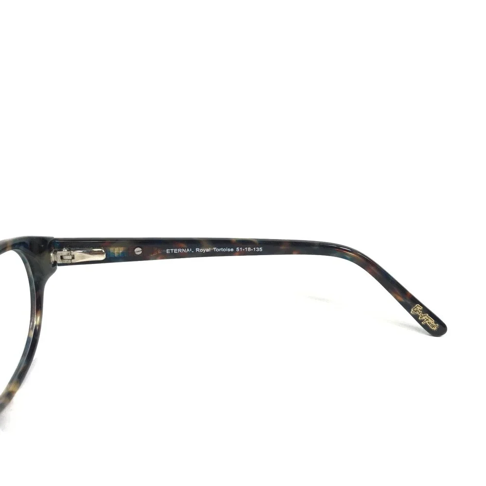 Eyes of Faith Eyeglasses Frames ETERNAL Royal Tortoise Round Full Rim 51-18-135